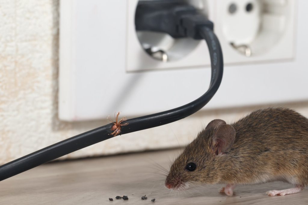 Rat Removal Time, Signs you have rats 1 Rat Removal. Rat with chewed electrical cord.
