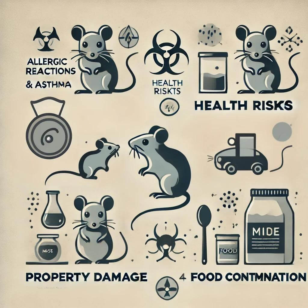Mice removal. Image concept of Mice. Infographic.